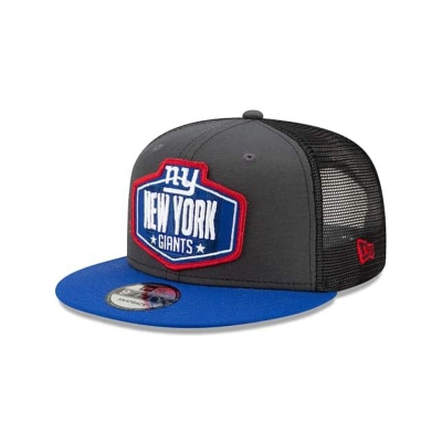 Grey New York Giants Hat - New Era NFL NFL Draft 9FIFTY Snapback Caps USA6815974